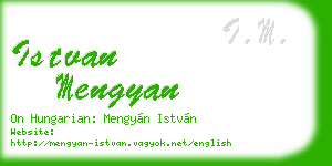 istvan mengyan business card