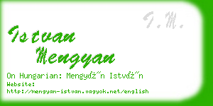 istvan mengyan business card